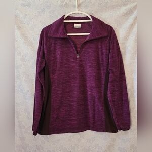 ✨️ Columbia 1/4 Zip Fleece Pullover Women’s Large Purple Outdoor Sweatshirt